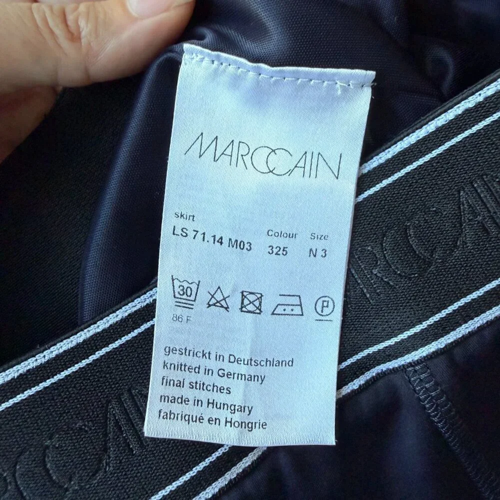 Marc Cain Geometric Knit Mini Skirt Size M - Picture 6 of 8